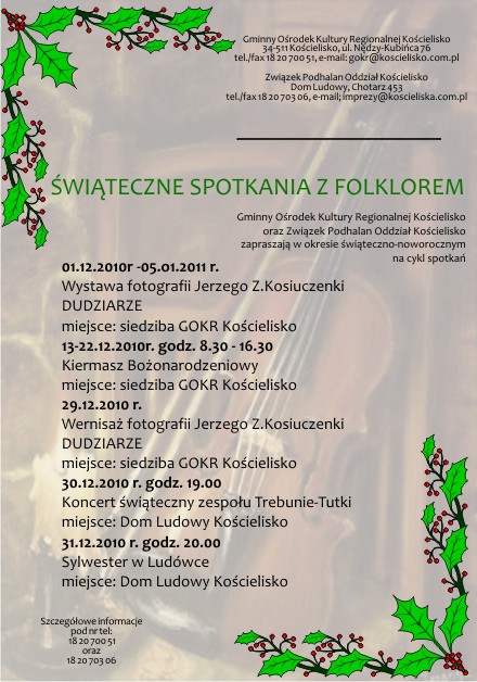 Świąteczne spotkania z folklorem