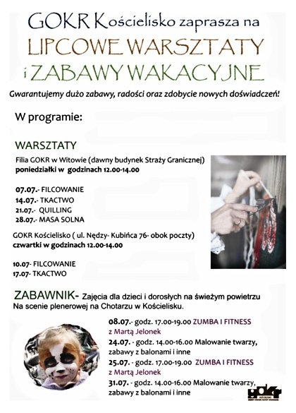 Warsztaty w lipcu